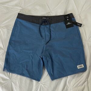 O’Neill Cruzer Stretch Hybrid Surf Boardshorts Size 34 Blue Quick Dry Shorts NWT